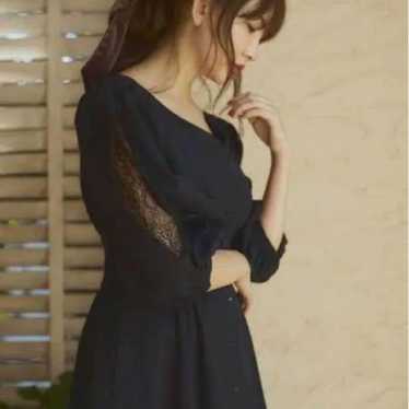 Her lip to Inner Lace Sleeve One-Piece