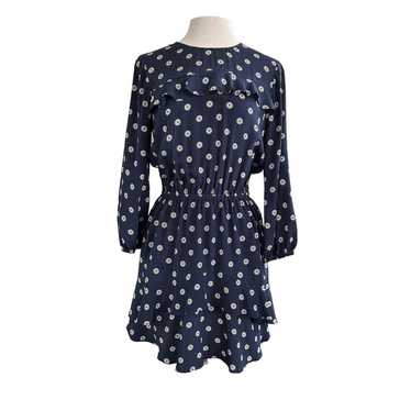 Anthropologie Shoshanna Silk Tiered Navy Medallion