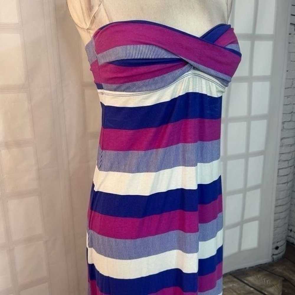 Tommy Bahama Striped Strapless Maxi Dress Size Sm… - image 2