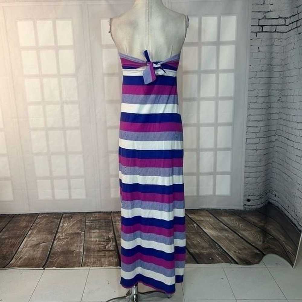 Tommy Bahama Striped Strapless Maxi Dress Size Sm… - image 5