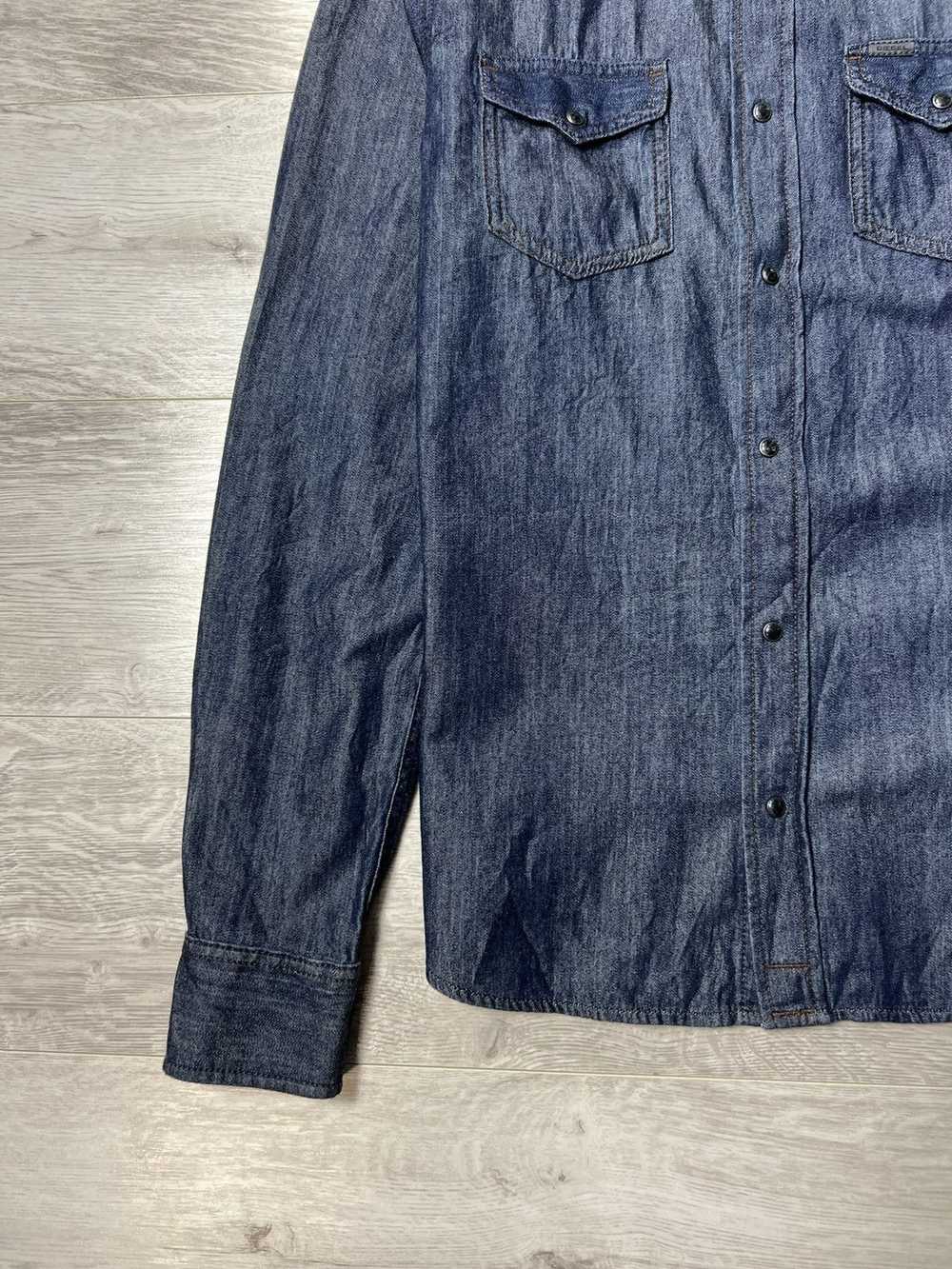 Diesel × Vintage Vintage Diesel Pearl Snap Denim … - image 7