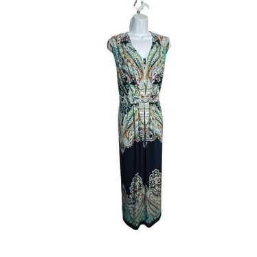 Chicos size 3 slinky maxi dress sleeveless paisle… - image 1