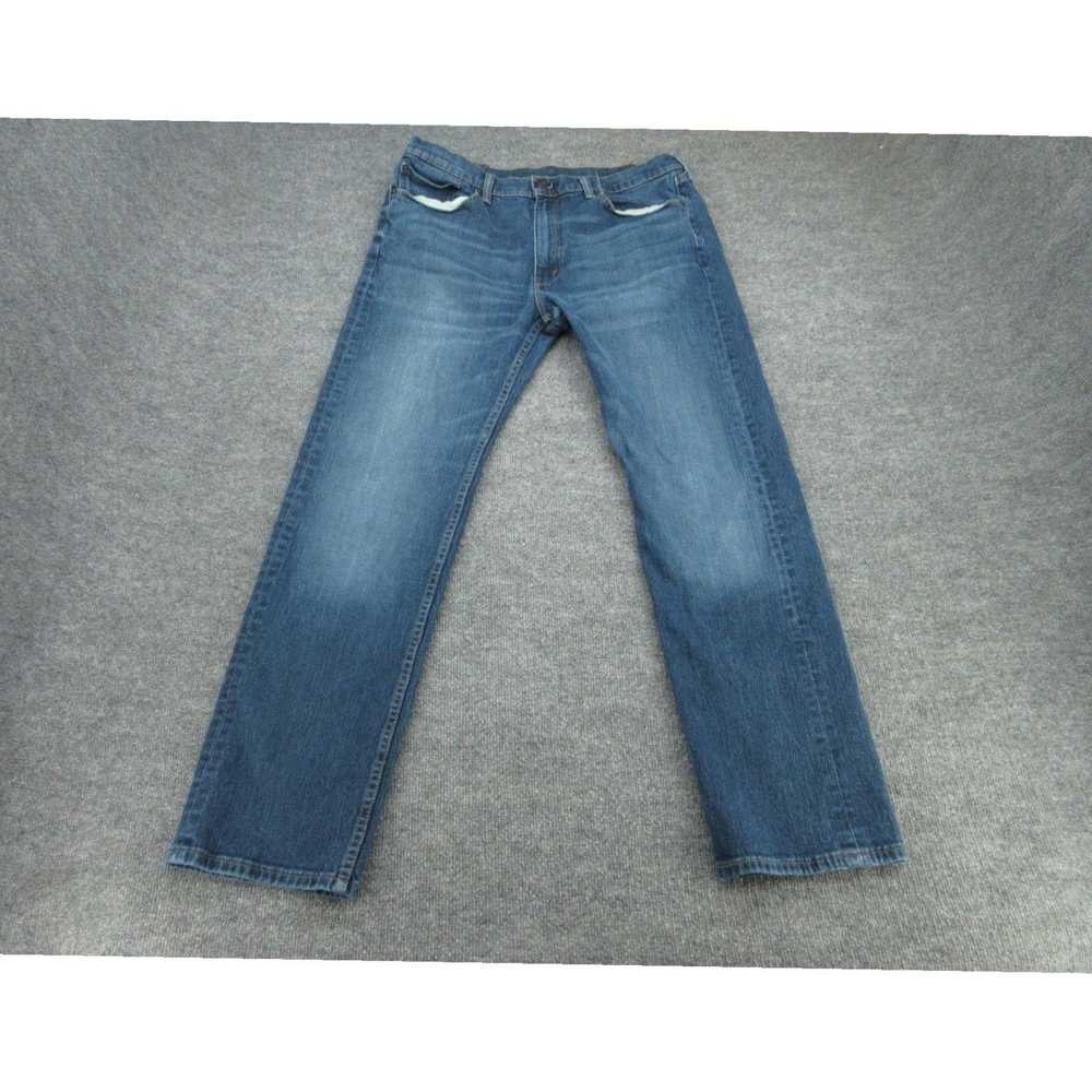 Levi's Mens Blue 505 Straight Stretch Denim Work … - image 1