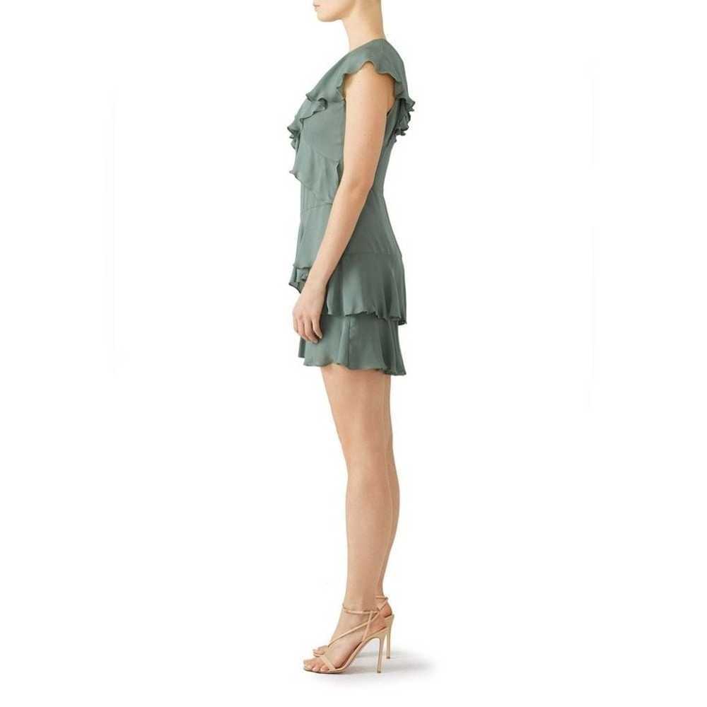 Parker Green Dorothy Dress Silk Crepe Ruffle Mini… - image 3