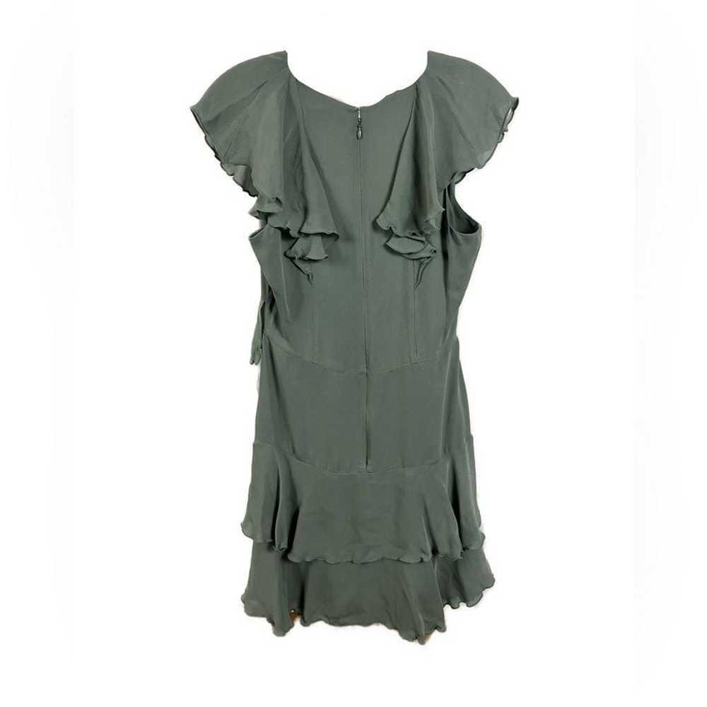 Parker Green Dorothy Dress Silk Crepe Ruffle Mini… - image 5