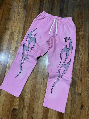 HELLSTAR Hellstar Flame Sweatpants Pink Size XXL W