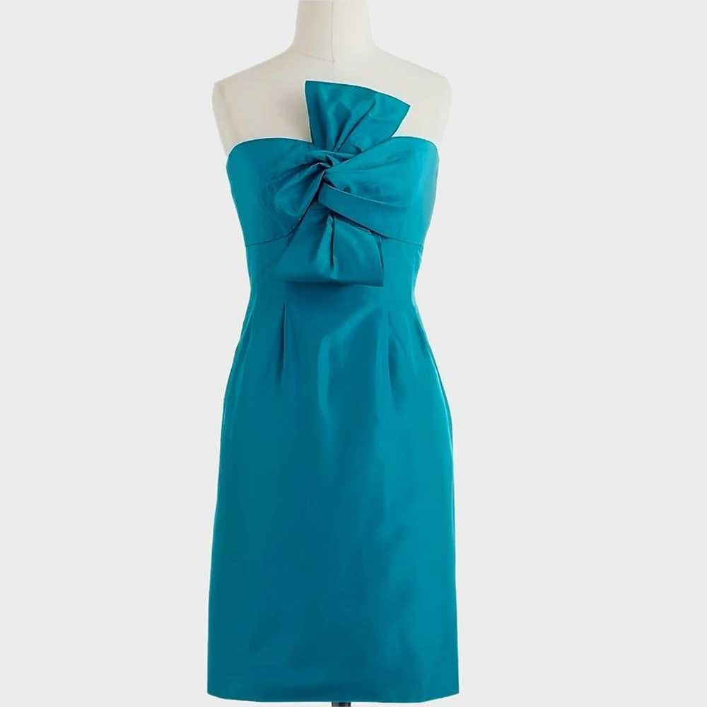 J.Crew | NWOT Turquoise Green Strapless Sweethear… - image 3