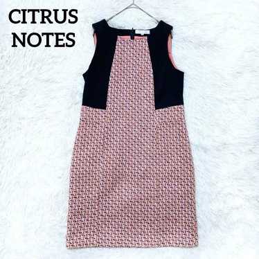 【Citrus Notes】 Mohair Blend Tweed Dress (Size 38) 