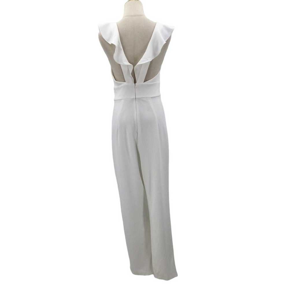 LULU'S SZ XL Leilani White Vneck Sleeveless Ruffl… - image 3