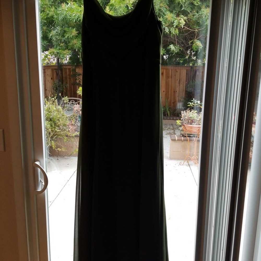 Bridesmaid dress>size 16> Martini Olive >>cowl ne… - image 4