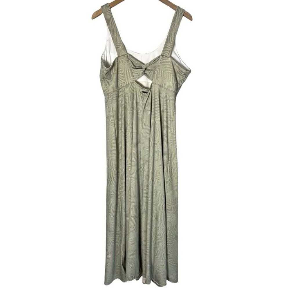 Prana Lata Beach Dress Juniper Green Linea Size XL - image 3