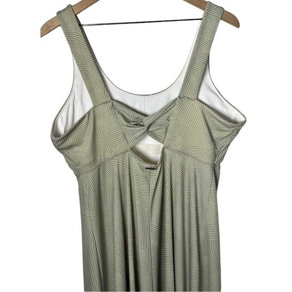 Prana Lata Beach Dress Juniper Green Linea Size XL - image 8