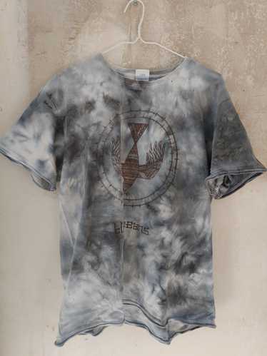 Blackmeans Distressed tie-dye logo tee