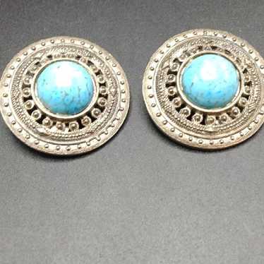 Vintage Ellen Designs Round Clip Concho Southwest… - image 1