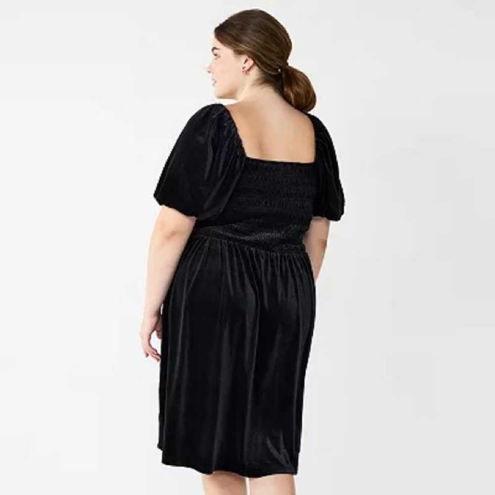 Draper James | Womens Black Velvet Party Dress Mi… - image 2