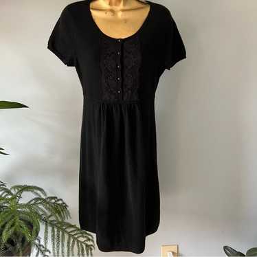 Henri Bendel cashmere dress with lace and button f