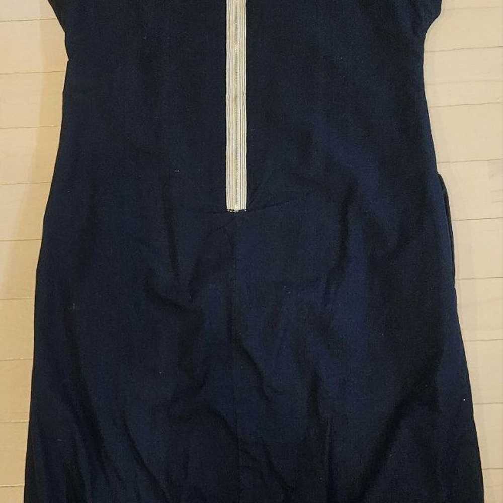 Pal'las Palace Back Zip Indigo Balloon Dress 0 - image 2