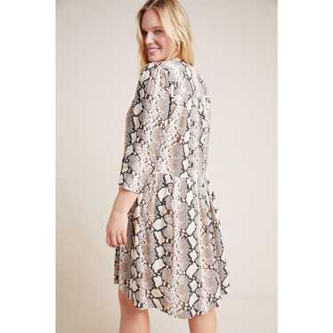 Anthropologie Maeve Juno Croc Printed Dress XL