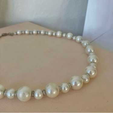 Pearl & Bead Necklace Vintage “Ulyssia” Elegant C… - image 1