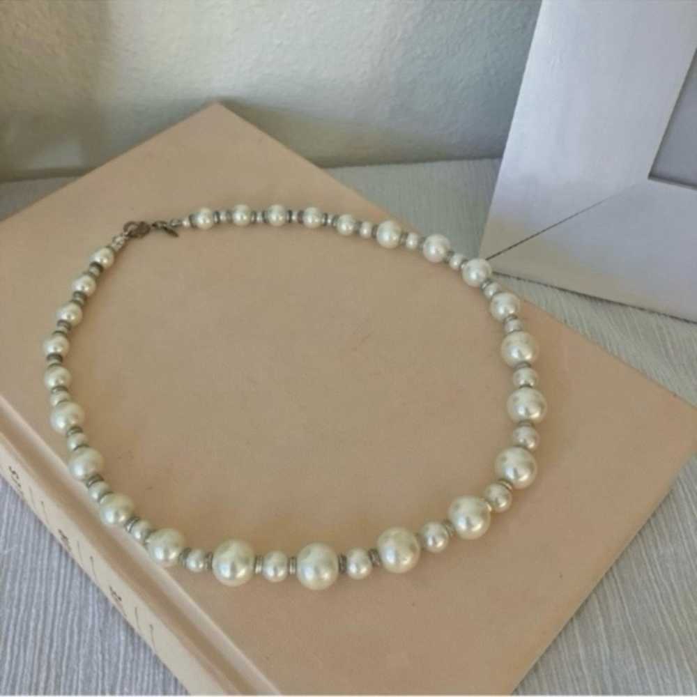 Pearl & Bead Necklace Vintage “Ulyssia” Elegant C… - image 3