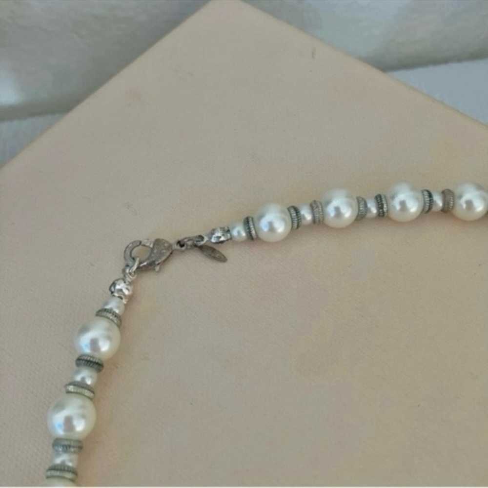 Pearl & Bead Necklace Vintage “Ulyssia” Elegant C… - image 6