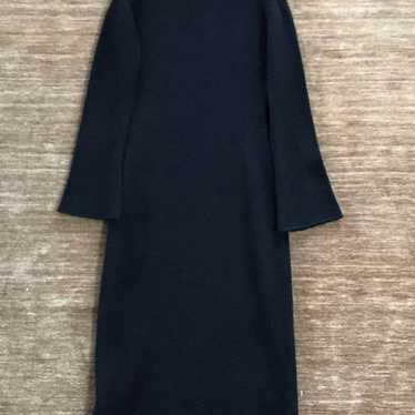 Theory Black Wool Knit Dress