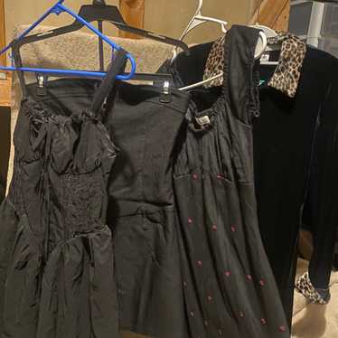 Bundle of gothic 90s black dresses