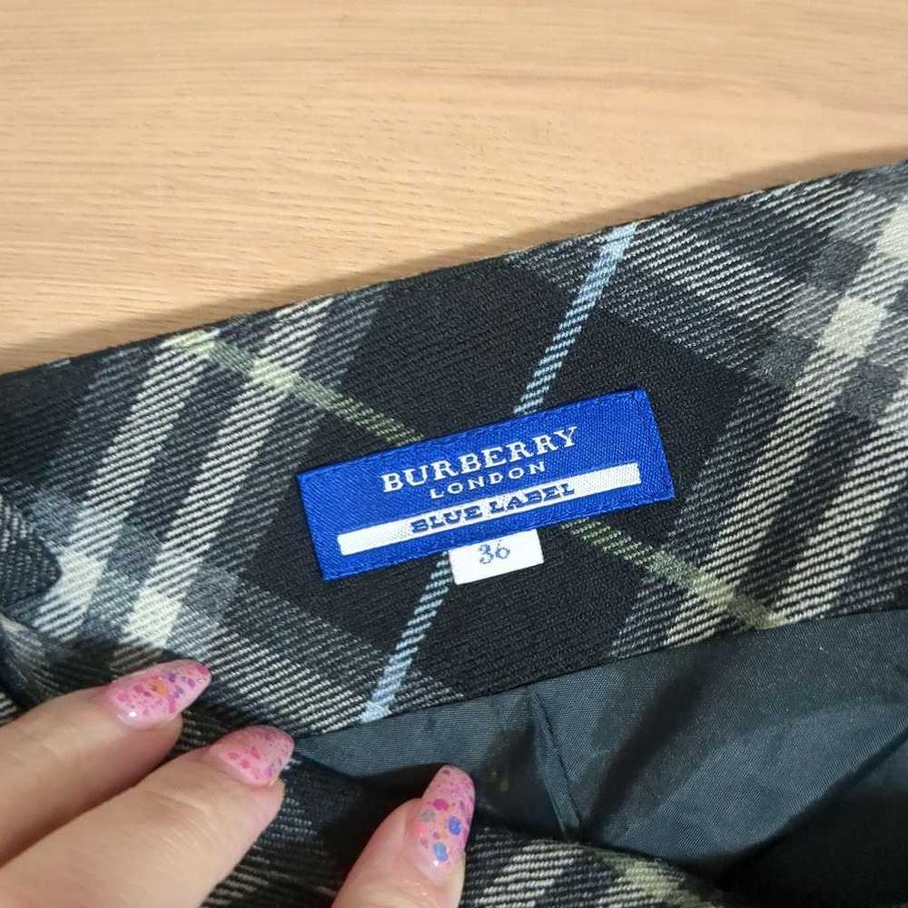 BURBERRY Blue Label Black and Blue Checkered Mini… - image 6