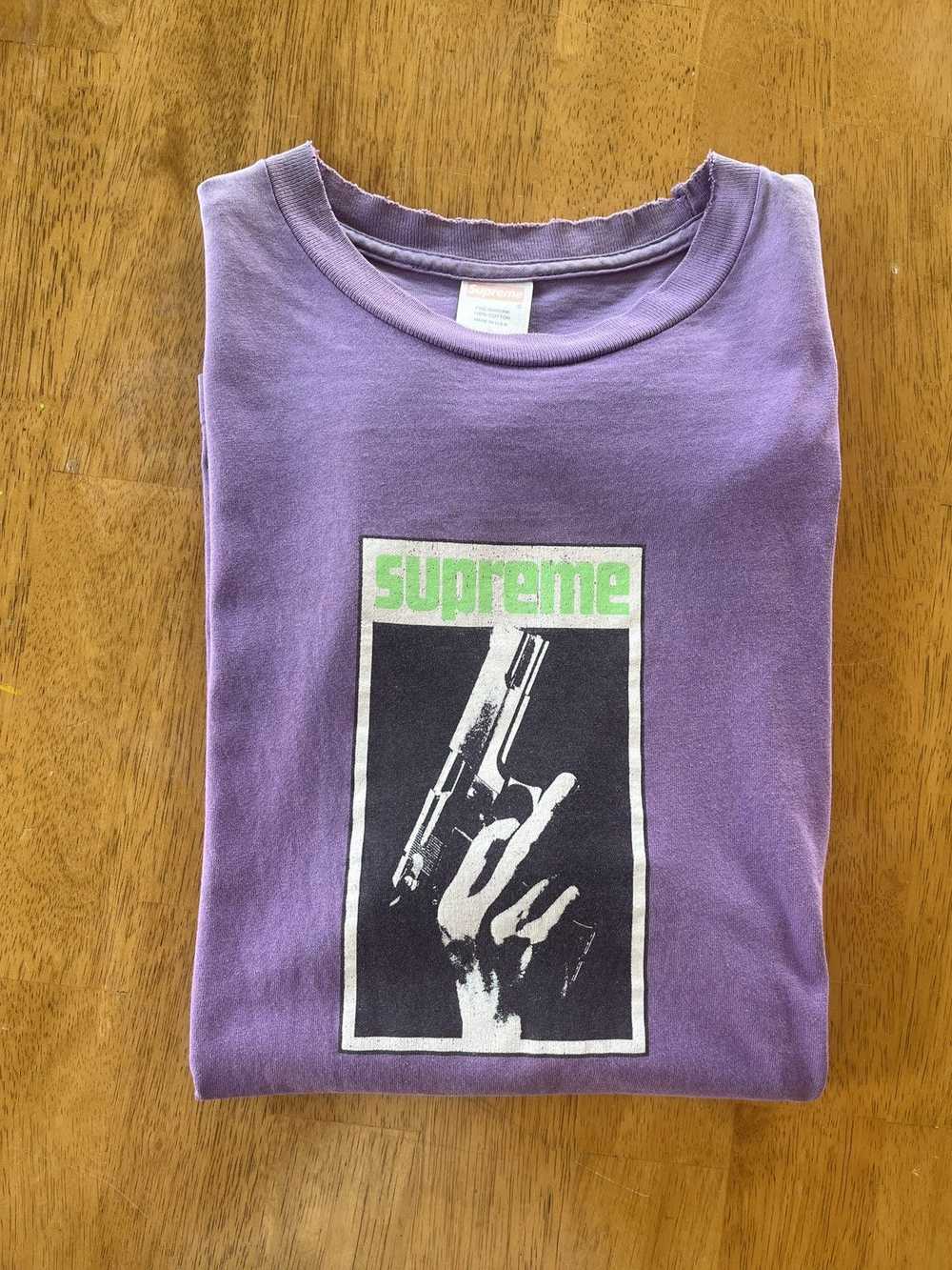 Streetwear × Supreme × Vintage Supreme Stax Gun T… - image 4