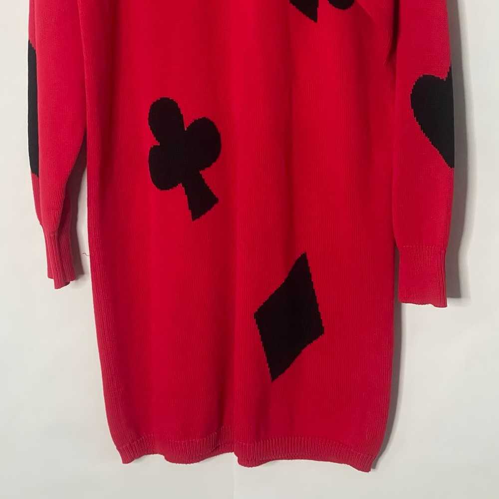 Vintage 80s Liz Claiborne House of Cards Red Uniq… - image 3