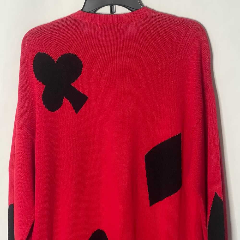 Vintage 80s Liz Claiborne House of Cards Red Uniq… - image 7