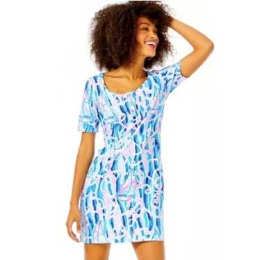 Lilly Pulitzer Gavyn Dress Reel Nauti Short Sleev… - image 1