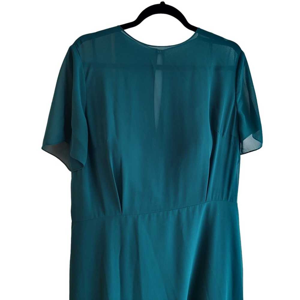 Revelry Size 20 Becca Chiffon Green Short Sleeve … - image 8