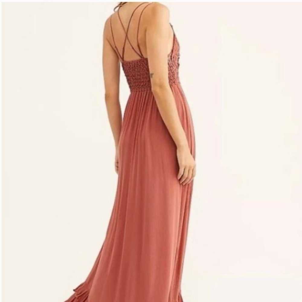 Free People One Adella Maxi Slip Dress in Copper … - image 2