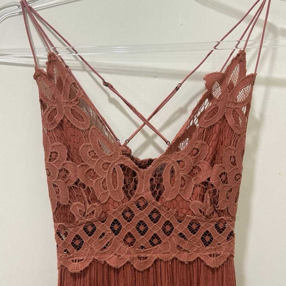 Free People One Adella Maxi Slip Dress in Copper … - image 5