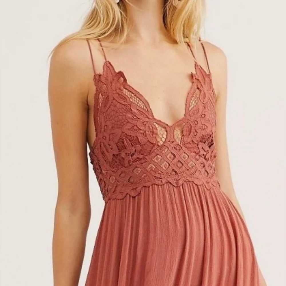 Free People One Adella Maxi Slip Dress in Copper … - image 8