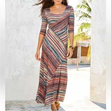 Peruvian Connection Oristano Aztec Striped Print M