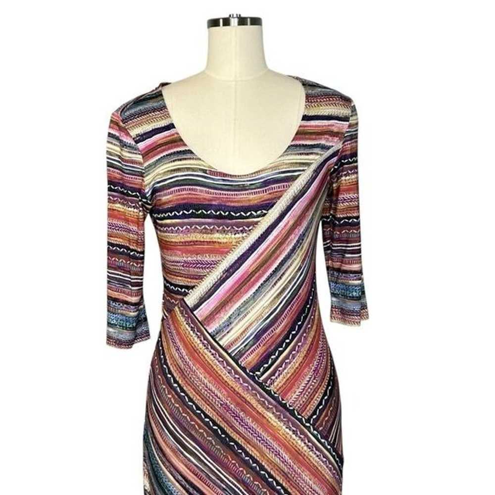 Peruvian Connection Oristano Aztec Striped Print … - image 3