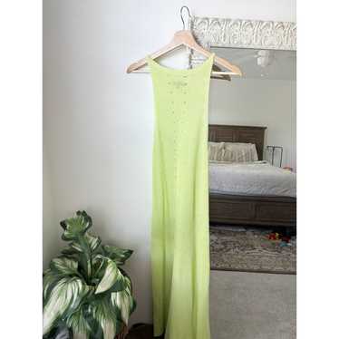 Beulah Style Open Knit Maxi Dress