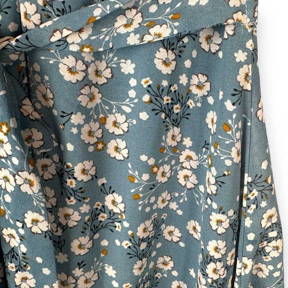 Red Valentino Sz Small Floral Midi Dress Luxury M… - image 10