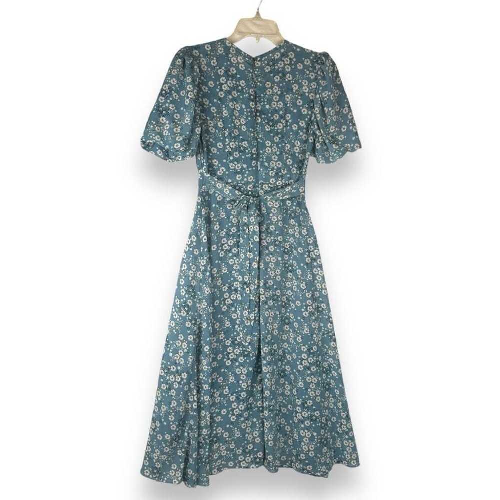 Red Valentino Sz Small Floral Midi Dress Luxury M… - image 12