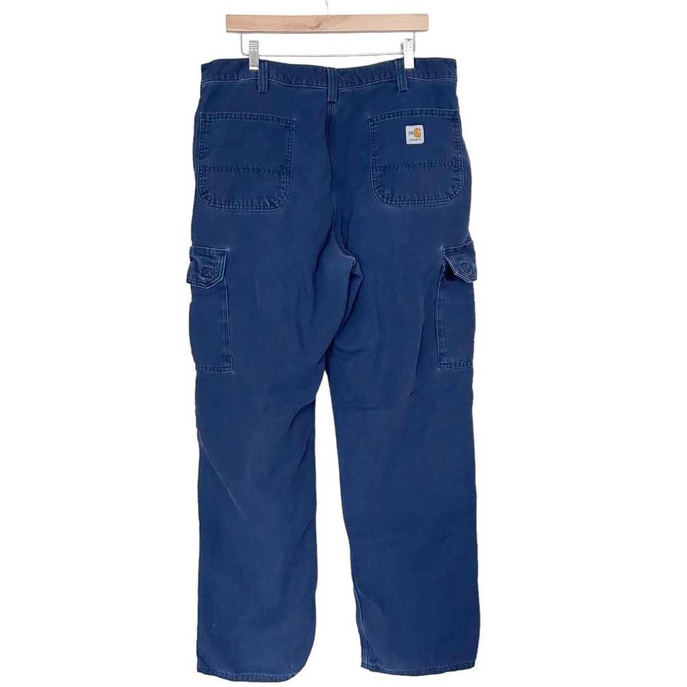 Carhartt Carhartt FR Navy Blue Dungaree Fit Work … - image 4