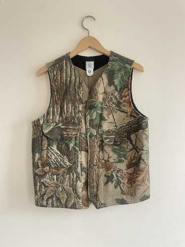 Post Overalls Post O'alls Wool Camo Vest Sz M Made