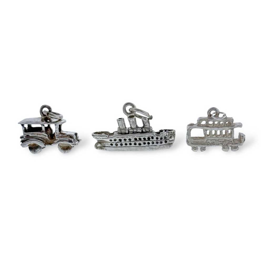 Lot Of 4 Vintage Sterling Silver 925 Charms: Clas… - image 1