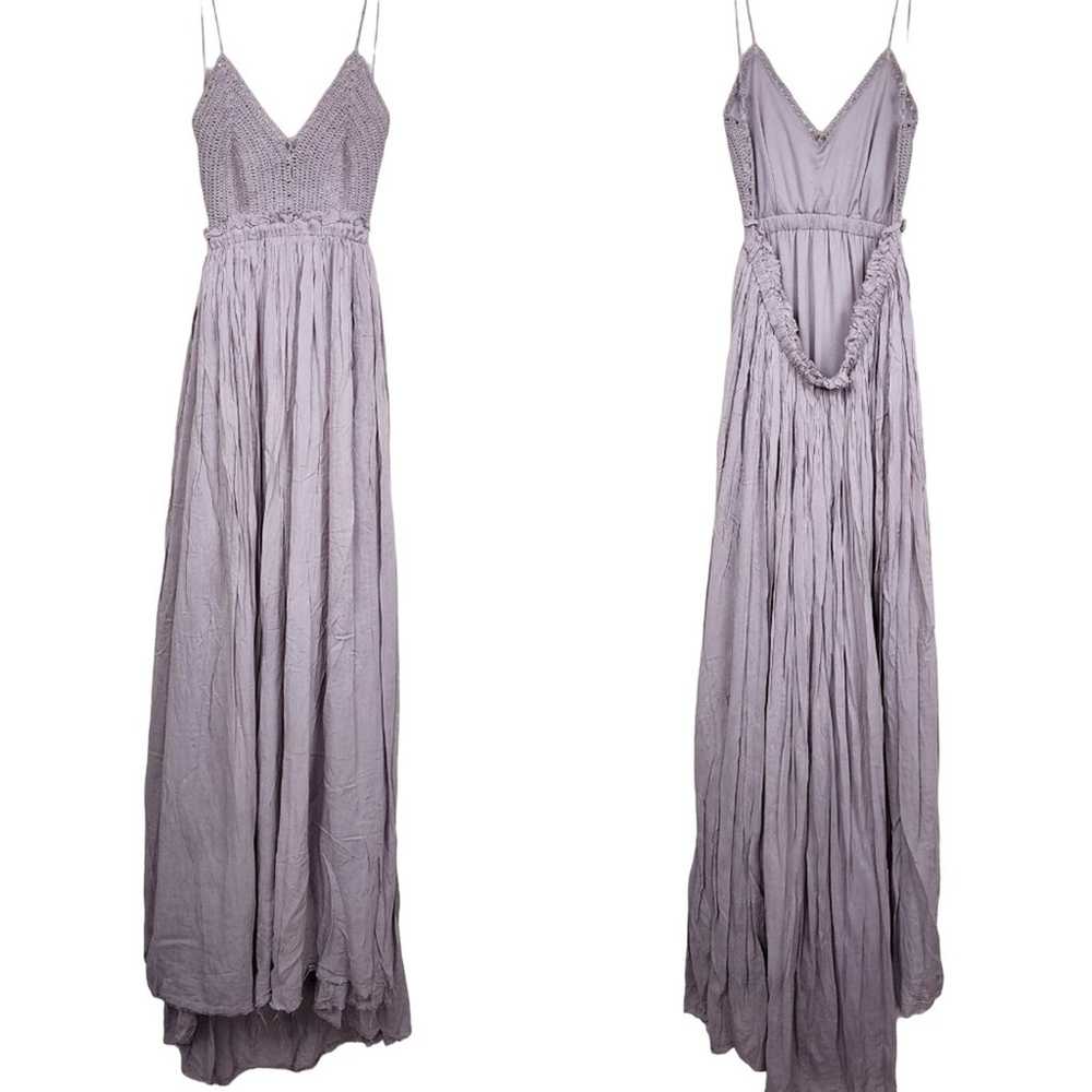 Anthropologie Boho Size Medium Papaya Purple Maxi… - image 4