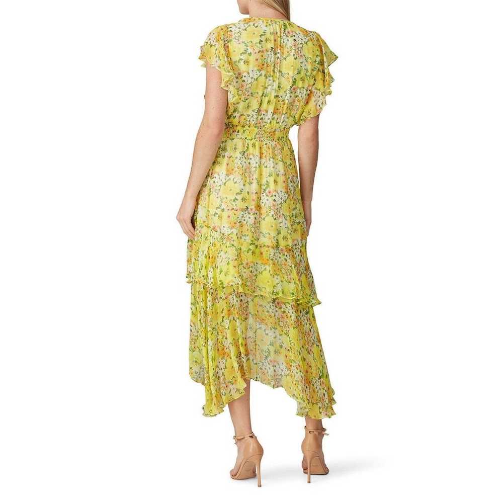 SHOSHANNA Candela Dress Yellow Floral Midi Flutte… - image 10