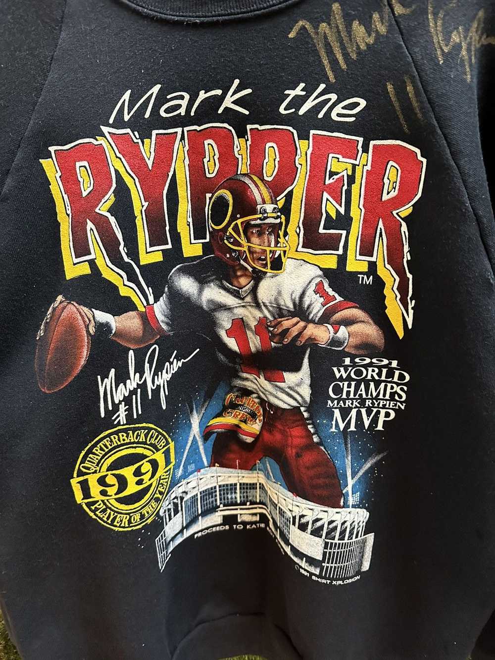 NFL × Vintage Vintage 1991 NFL Mark Rypien The Ry… - image 4