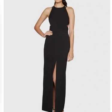 Fame and Partners Black Strappy Back Maxi Dress