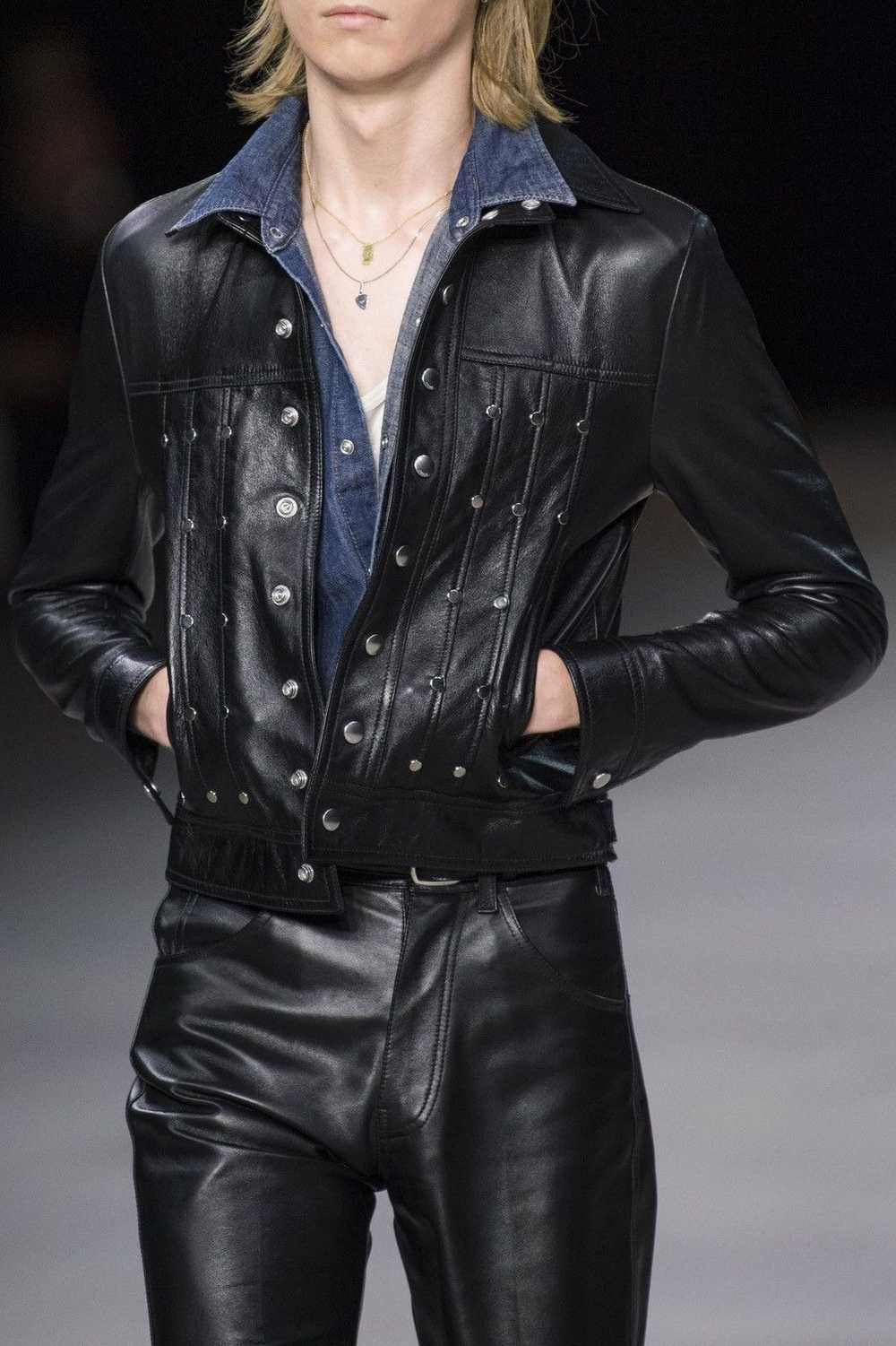 Celine × Hedi Slimane RARE - SS20 Runway Studded … - image 5