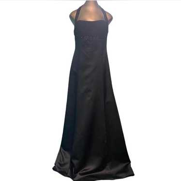 Womens Black Halter Style Dress - Bridemaid or Pr… - image 1